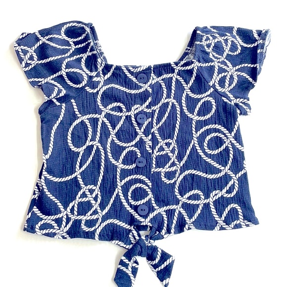 Zara Girl Blue Rope Top, Size 5 - Picture 1 of 4